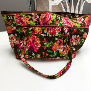 Vera Bradley Large Miller Tote Bag English Rose